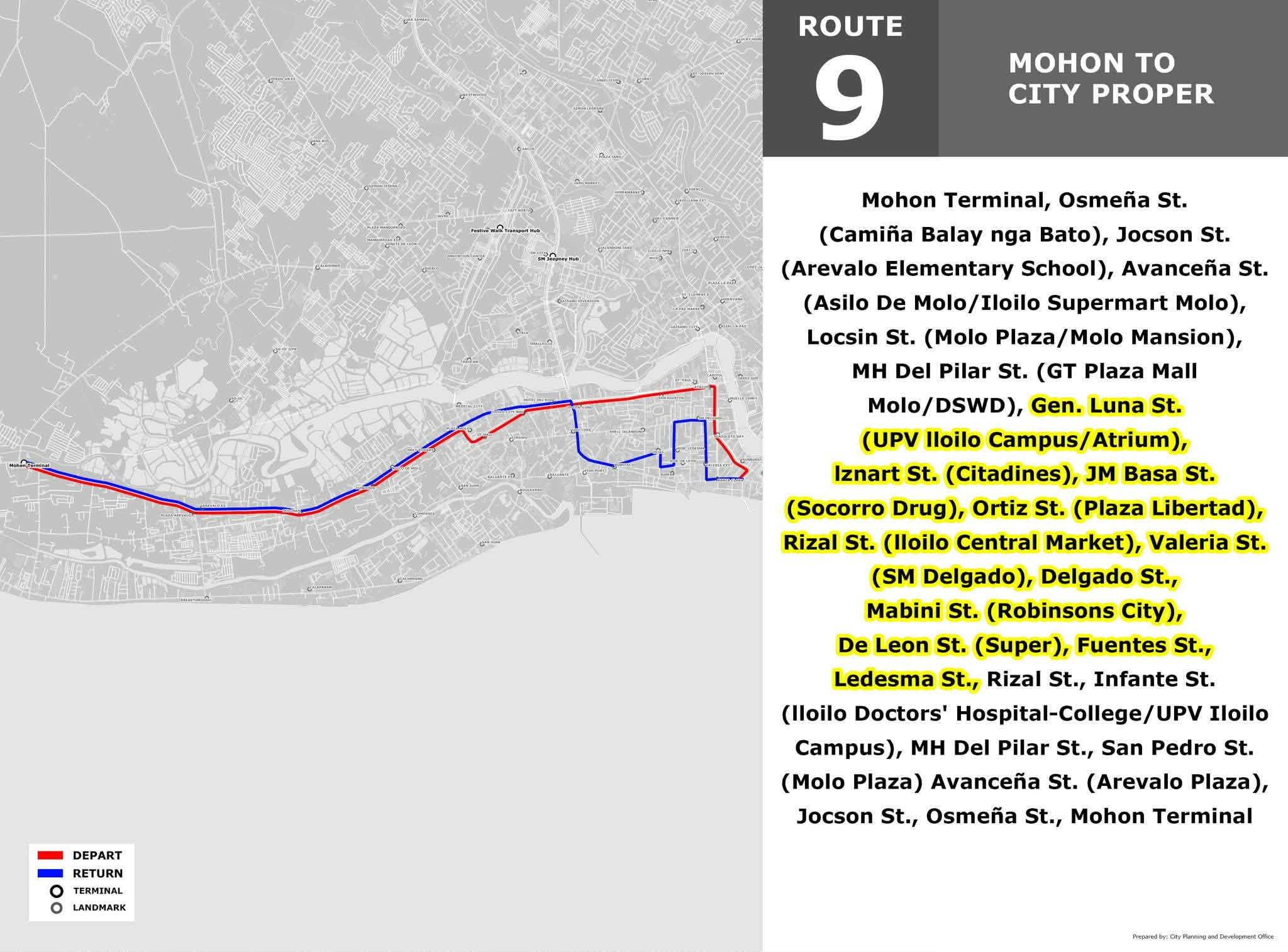 ROUTE 9: MOHON TO CITY PROPER LOOP